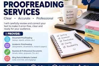 proofread and correct grammar and spelling