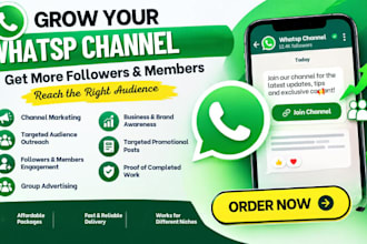 do whatsp channel promotion to grow followers and members