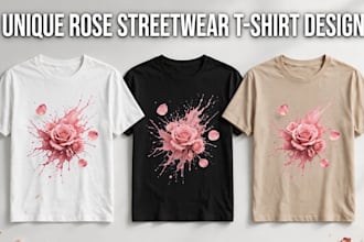 design luxury rose gold foil premium t shirt