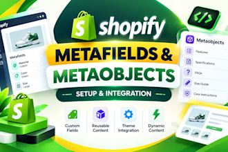 set up shopify metafields metaobjects and dynamic content