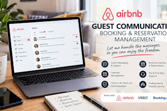 manage your airbnb guest communication, bookings and reservations