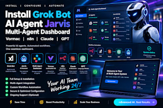 install grok bot ai agent jarvis ai multi agent dashboard vormac n8n claude gpt