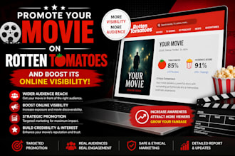 promote your movie on rotten tomatoes and boost it online visibility
