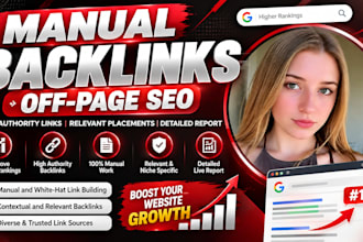 provide manual SEO link building with a placement report