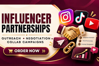 manage influencer partnerships outreach and brand campaign collaboration