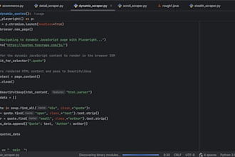 do python web scraping, data extraction, and web crawling into excel