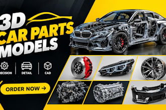 design custom 3d car parts and automotive cad models