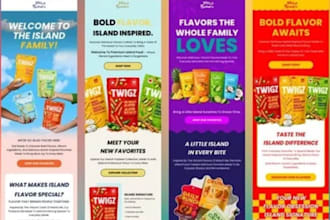 design a klaviyo welcome email template