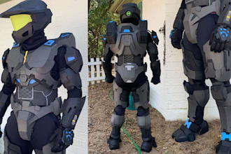 create eva foam cosplay armor halloween cosplay or custom based on your design