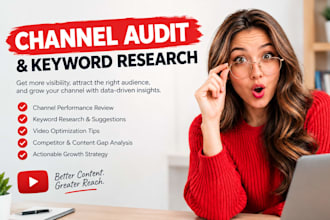 youtube video audit seo and channel manager