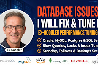 fix, tune, and optimise oracle, mysql, postgresql, and sql server dbs