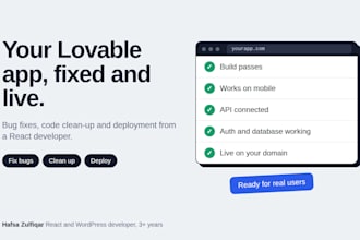 fix, debug and deploy your lovable app to production