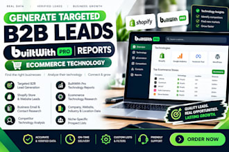 generate targeted b2b leads builtwith pro reports ecommerce technology