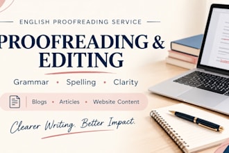 proofread your website content, blogs, and articles