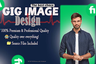 design a clickable fiverr gig image and gig picture thumbnail cover