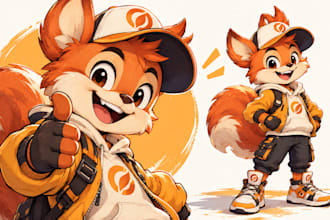 hand draw cartoon characters, kids characters and mascots