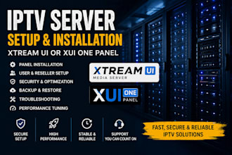 do iptv server setup xtream ui xui one with cdn, epg, ssl and restream server