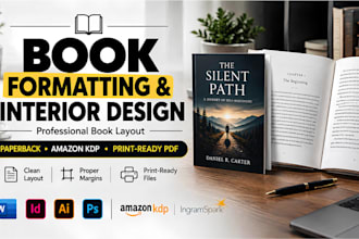 format your book, design the interior layout, paperback publishing