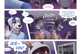 draw anime furry comic, nsfw furry comic page horror furry comic page, comic art