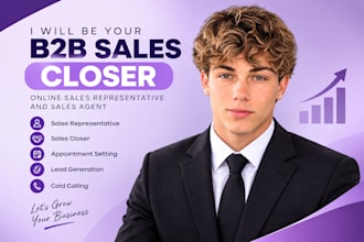 be your professional sales closer and sales agent