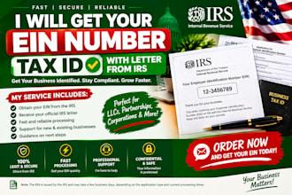 get your ein number tax id with letter from irs