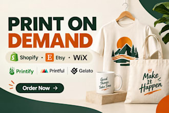 setup shopify etsy print on demand pod store with printify printful gelato pod