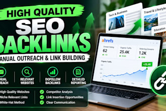 build high quality SEO backlinks with manual outreach
