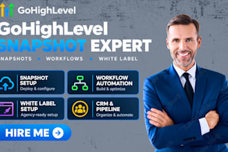setup ghl whitelabel ghl saas ghl snapshot ghl automation ghl crm