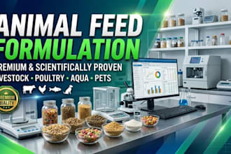 formulate custom animal feed supplements and nutrition products