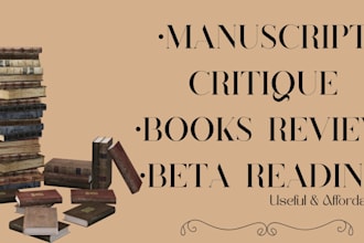 review your book comprehensively as a real reader