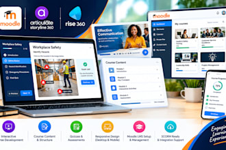 create interactive elearning courses, course content, and moodle lms