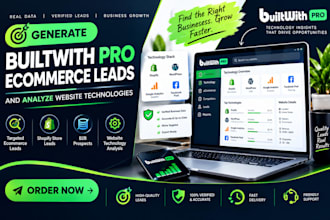 generate builtwith pro ecommerce leads and analyze website technologies