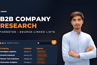 do targeted b2b lead generation and company research