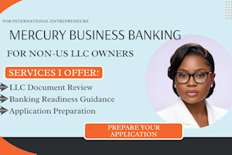 assist non US residents with mercury business banking for their US llc
