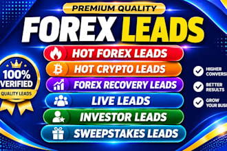 hot crypto leads, forex leads, crypto emails, depositor leads, live leads, mlm