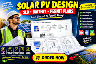 design solar pv layouts, photovoltaic single line diagrams, inverter systems