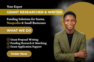 do grant writing grant research and grant proposal for nonprofit