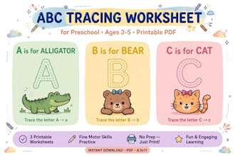 design kids worksheets and activity sheets
