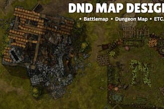 create custom dnd fantasy battle maps for roll20, foundry vtt, rpg encounter map