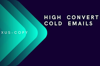 write high converting b2b cold emails and email copy