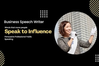 write your business speech
