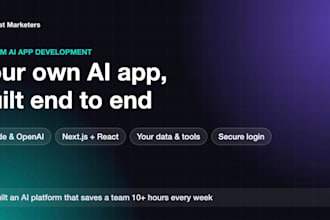build a custom ai app or saas with claude, openai and react