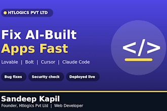 fix and deploy your ai built app from lovable bolt cursor or claude code
