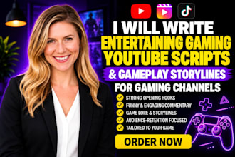 write gaming youtube scripts minecraft video scripts