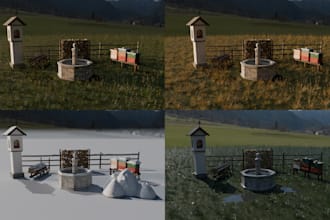 add snow, wet and autumn seasons to your unreal engine assets