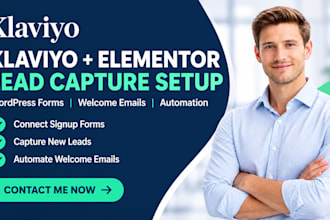 setup klaviyo elementor forms wordpress lead capture welcome email automation