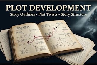 develop your story plot, twists, and storyline