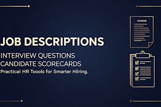 write job descriptions and interview questions for hiring