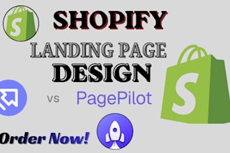design shopify single product landing page