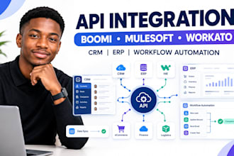 integrate salesforce, boomi, workato, mulesoft and apis